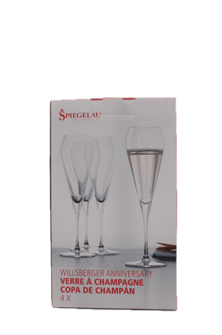 Spiegelau Willsberger Anniversary Champagne | 4 glazen