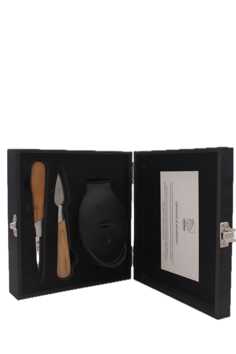 Laguiole Oestermessen Olive Wood