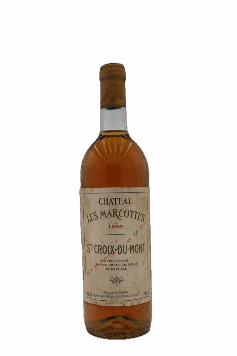 Chateau Marcottes - St. Croix du Mont 1986