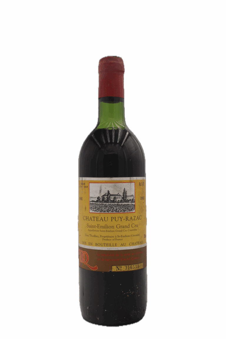 Château Puy Razac - Saint Emilion Grand Cru 1981
