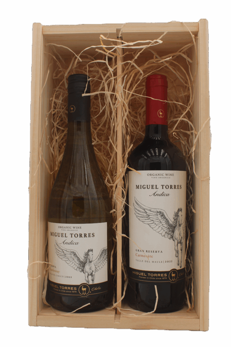 Miguel Torres - Andica Chardonnay en Carmenere Reserva in Geschenkkist