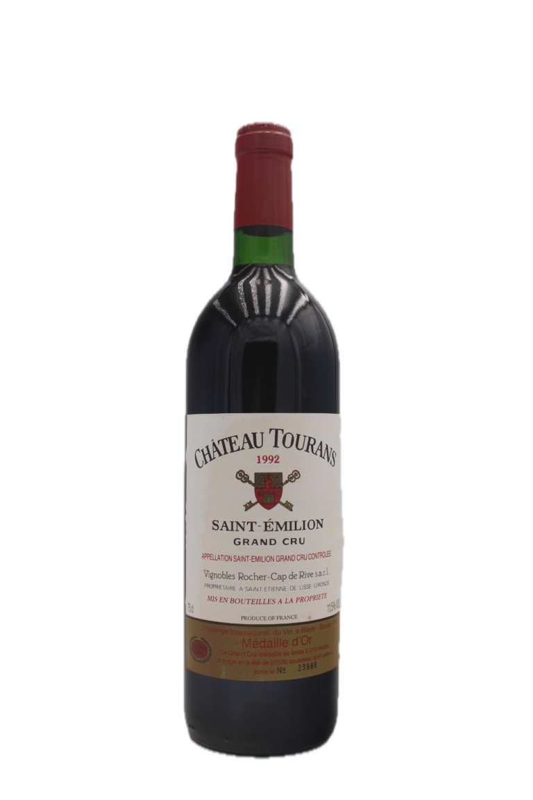 Château Tourans - Saint Emilion Grand Cru 1992