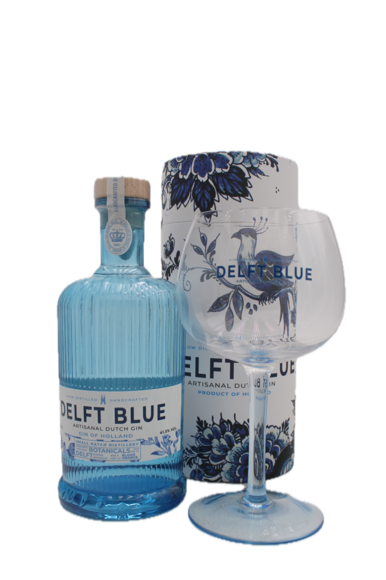 Delft Blue - Artisanal Dutch Gin (Met Gratis Glas)