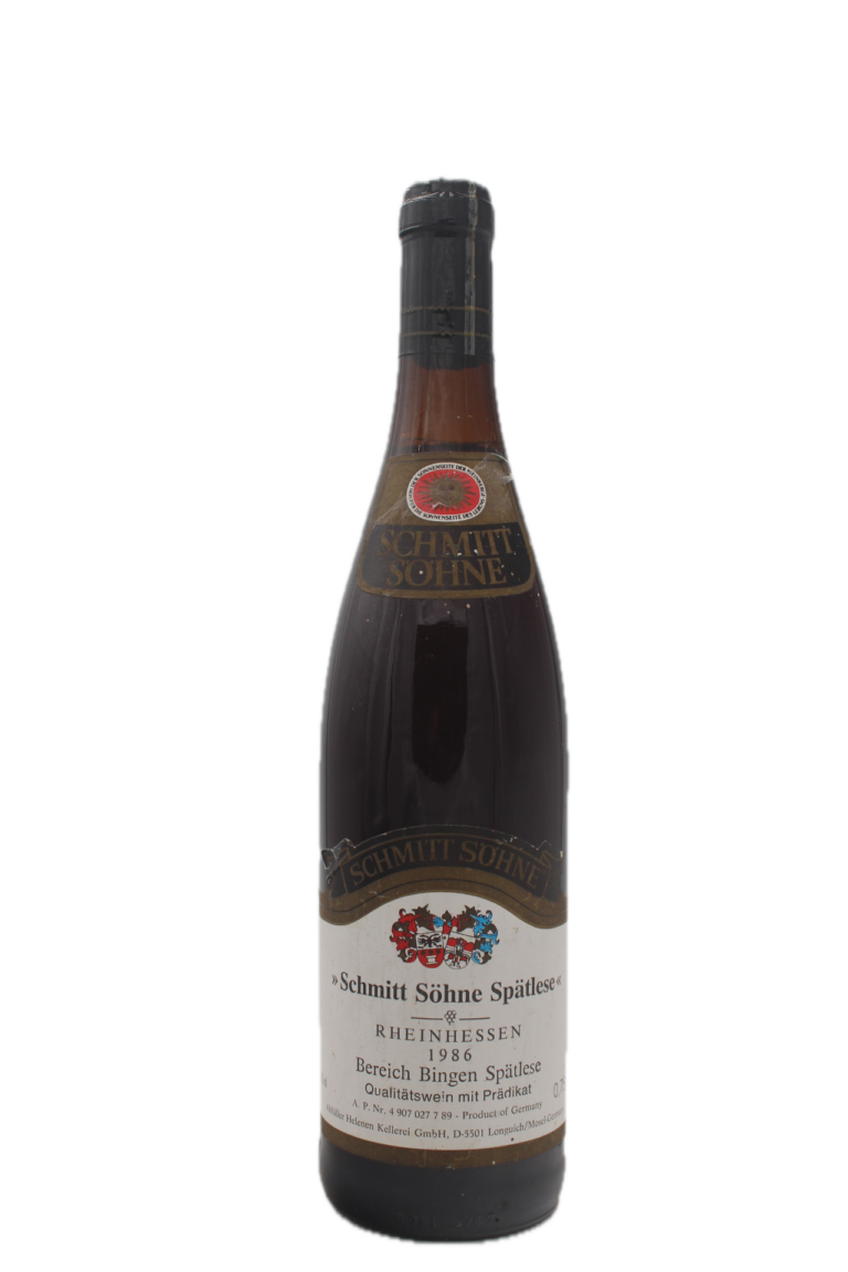 Schmitt Söhne - Bereich Bingen Spätlese 1986