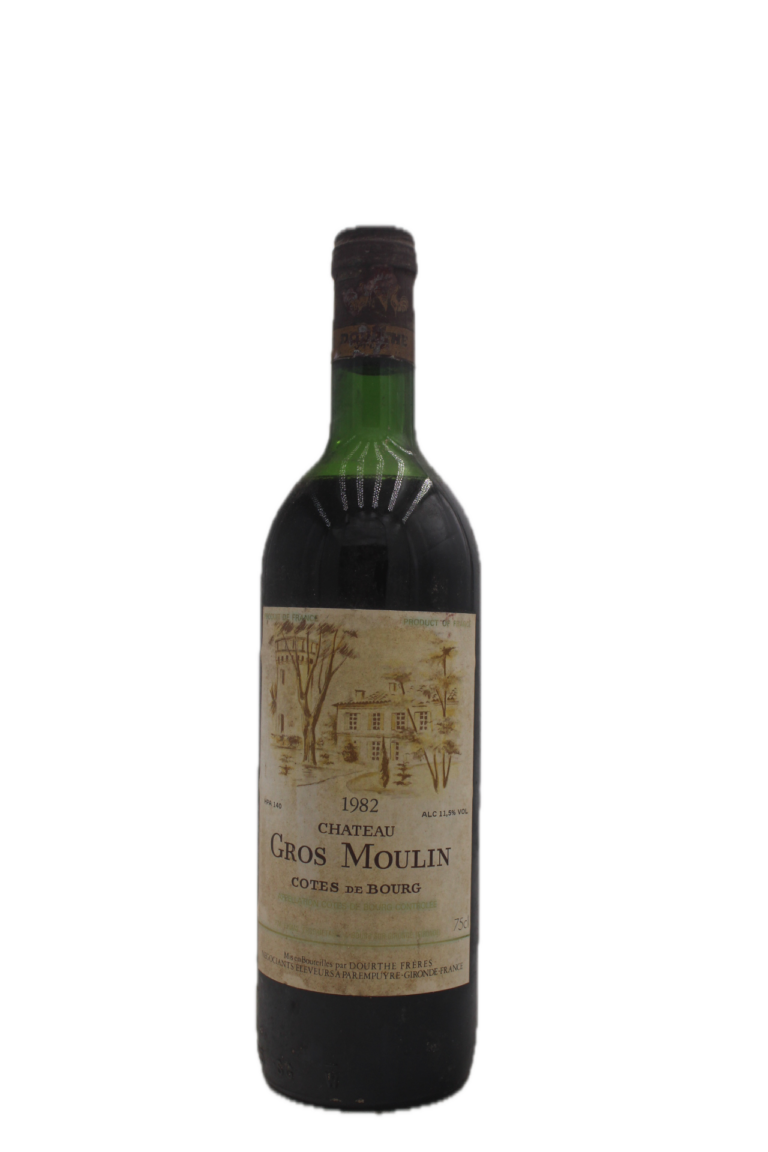Château Gros Mouilin - Cotes de Bourg 1982 (Low Shouder)