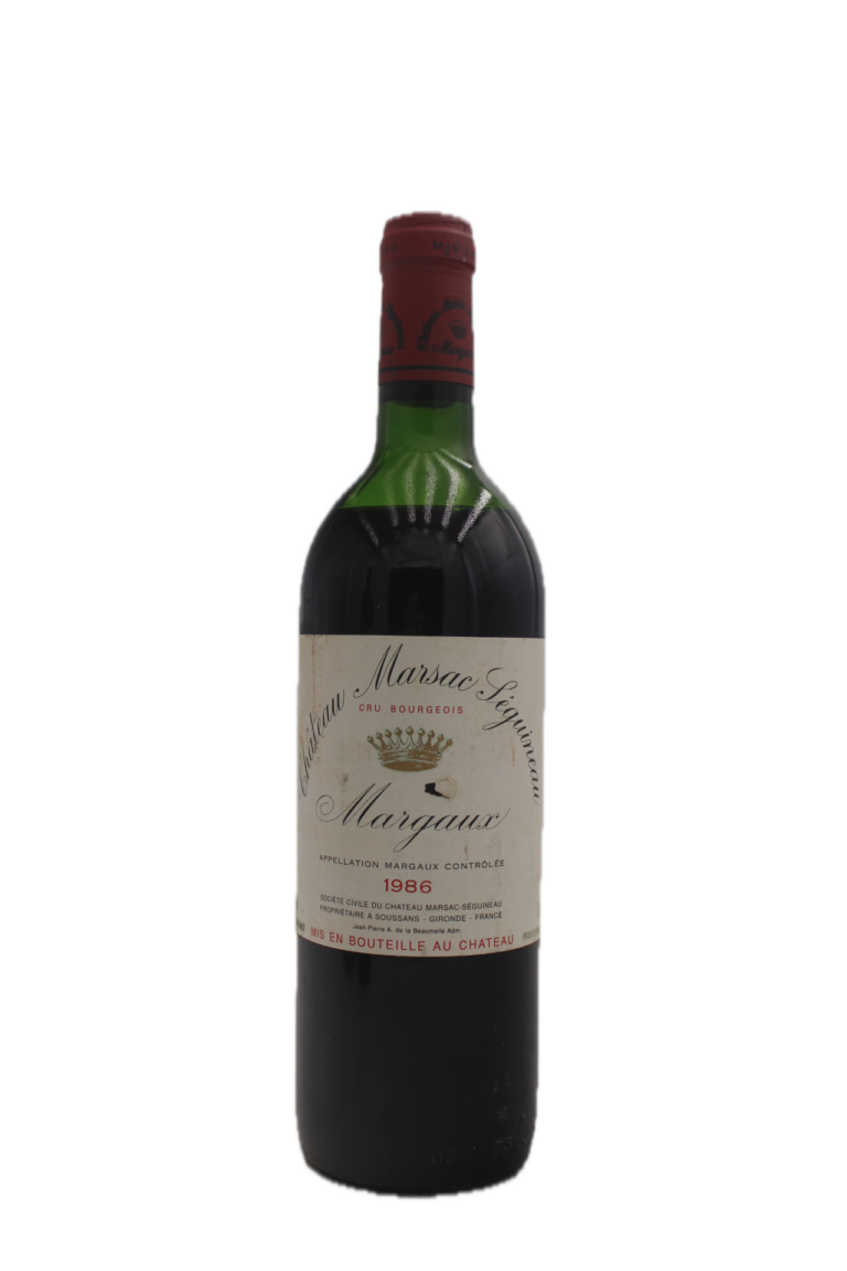 Château Marsac Séguineau - Margaux 1986 (Low Shoulder)