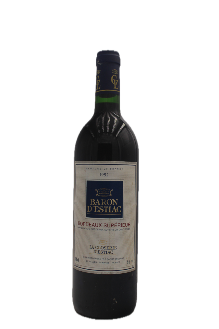 Baron d'Estiac - Bordeaux Superieur 1992