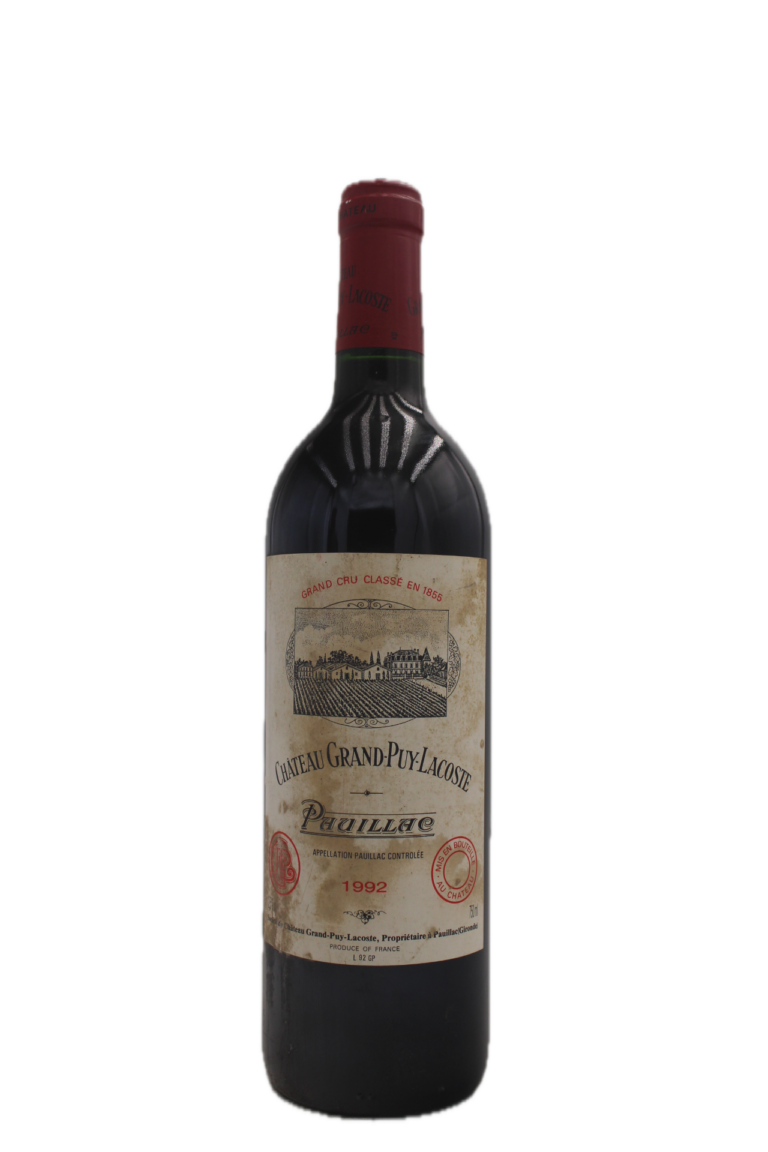 Château Grand Puy Lacoste - Grand Cru Classé 1992 (Stained Label)