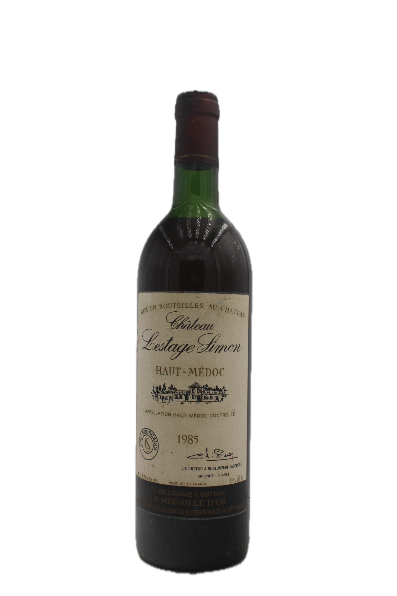 Château Lestage Simon - Haut-Medoc Cru Bourgeois 1985 (Low Shoulder)