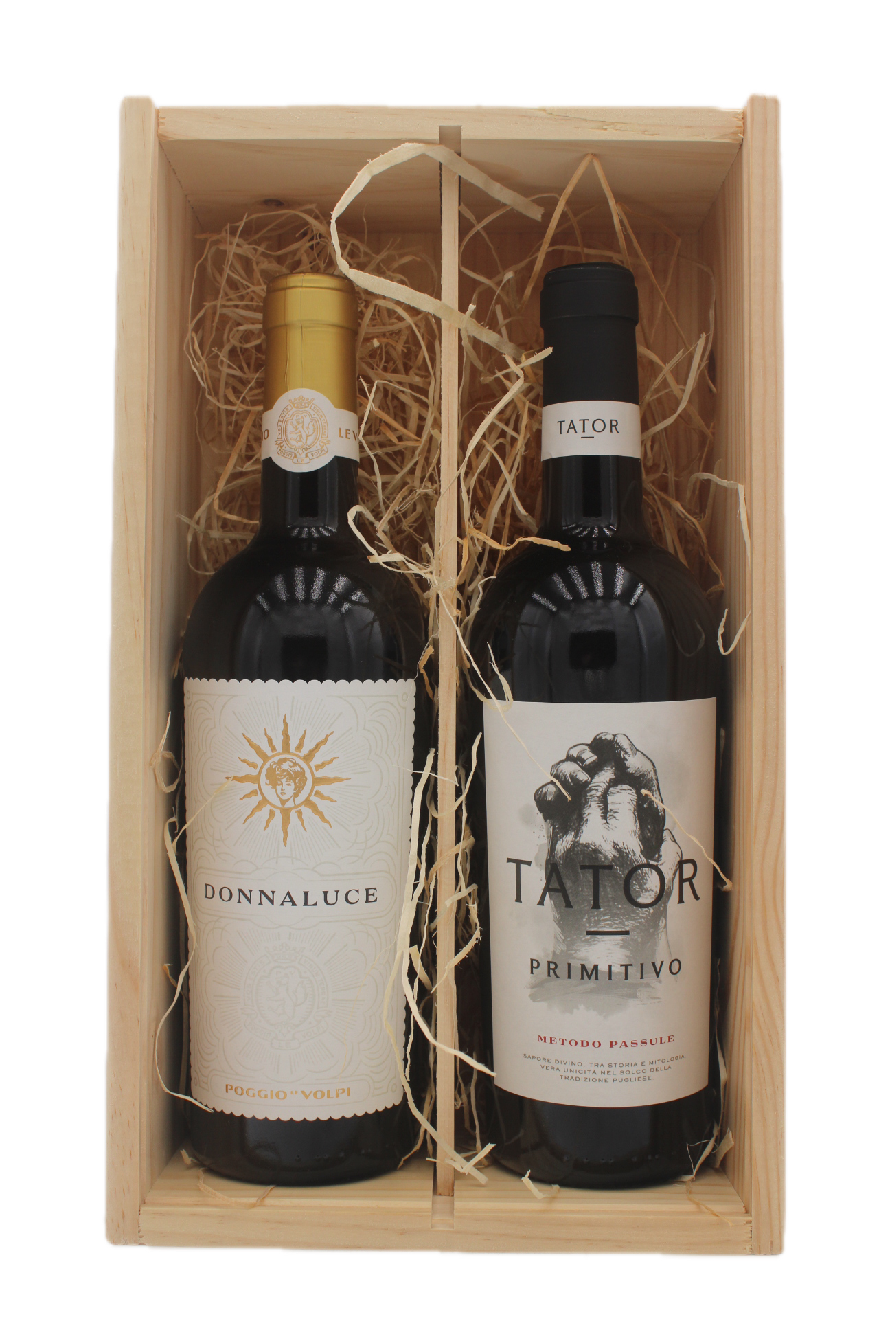 Poggio Le Volpi - Donnaluce en Tator Primitivo in Geschenkkist