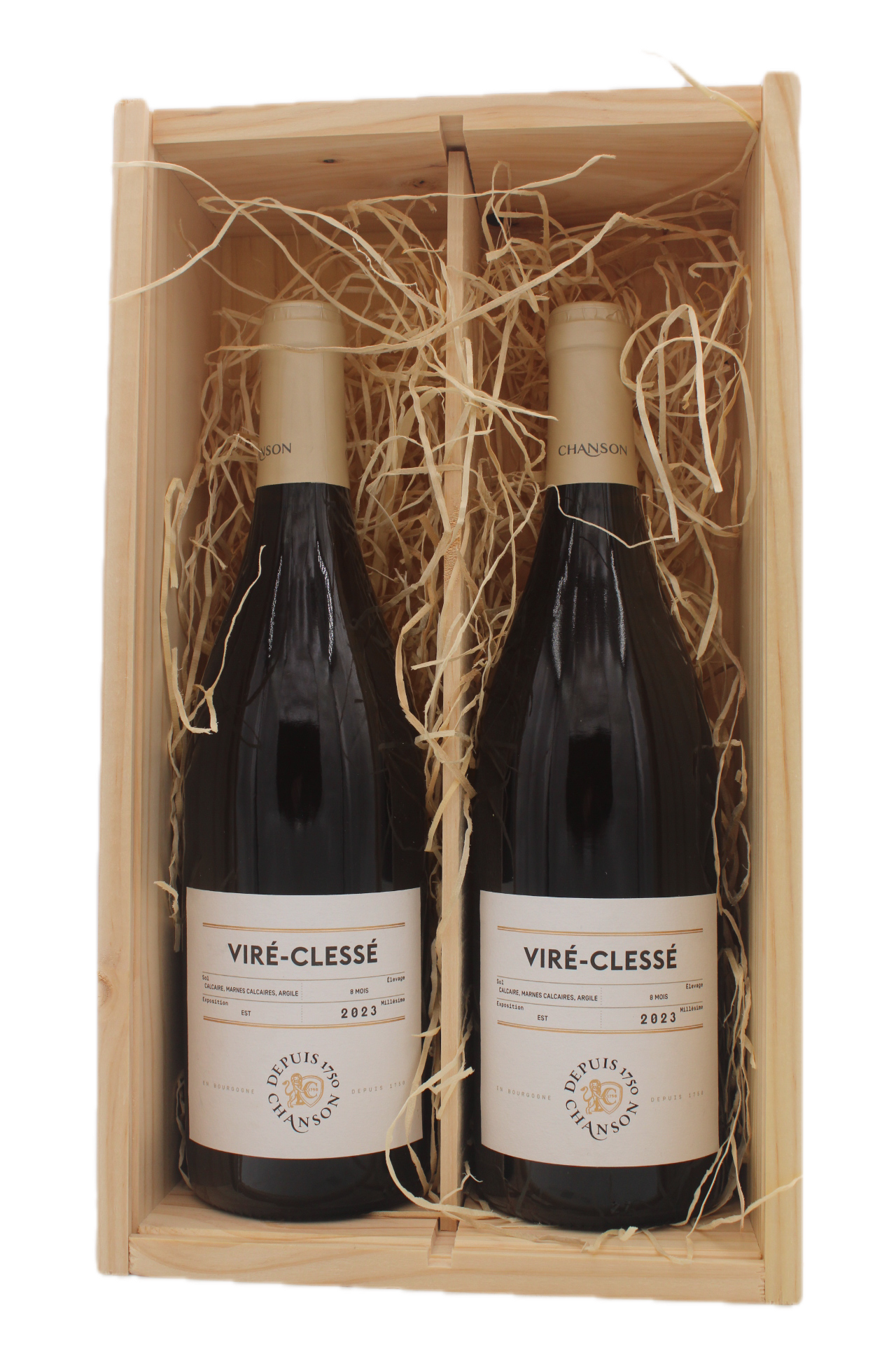 Domaine Chanson - 2 Flessen Viré Clessé in Geschenkkist