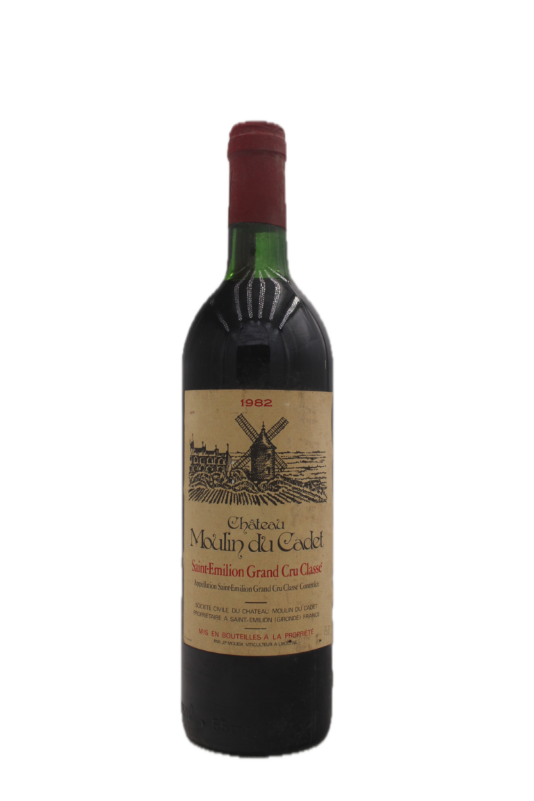 Château Moulin du Cadet - Saint Emilion Grand Cru Classé 1982